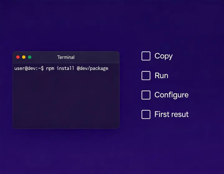 Local agent installation terminal